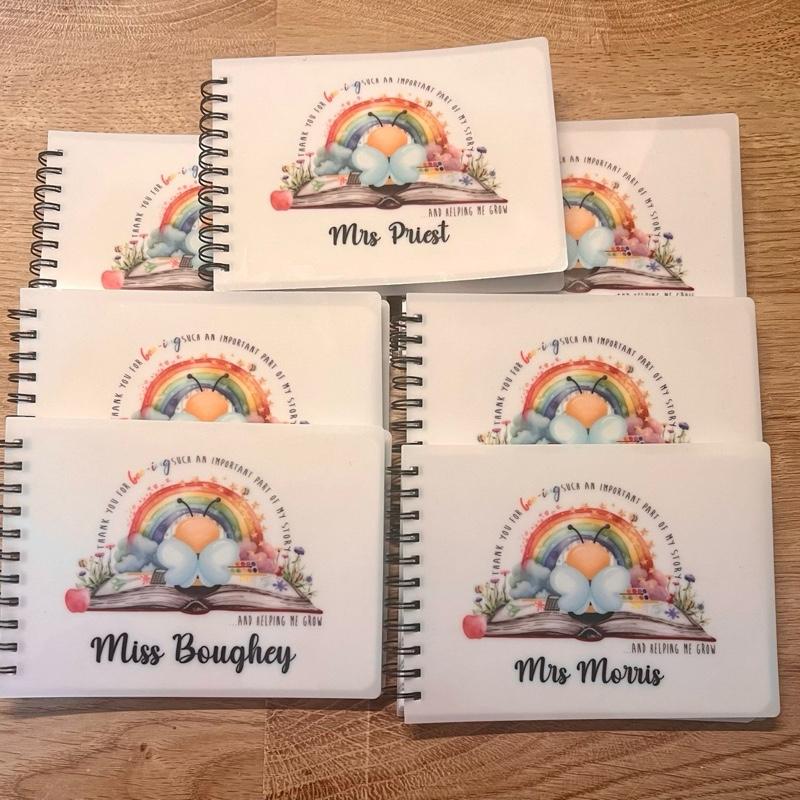Personalised Teachers a6 notebook, perfect appreciation, end of term gift