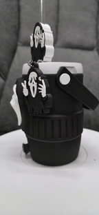 Blac or Pink Ghost Mask 3D Printed Can Cooler – 330ml