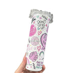 Cup of positivity 20oz tumbler with lid and straw