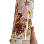 Bad b Christmas themed train 20oz tumbler for hot and cold drinks Drinkware Flasks Insulated Lid Portable Mug Bottled Water Bottles