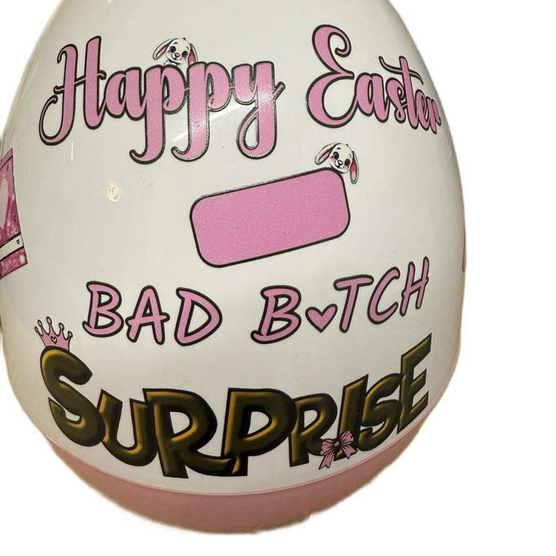 Personalised 16inch jumbo plastic Easter gift egg for all makeup lovers-egg comes empty for you to fill yourself. Great Easter gift. Novelty gift mother's day Hermione Granger