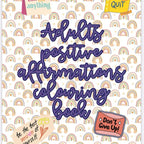 Adults Positive Affirmations Colouring Book - 21 Pages for Stress Relief and Relaxation