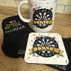 Father's Day Gift Set Including Mug Coaster and Socks for Fuzzy Dads Men's Socks Perfect Gifts for Dads