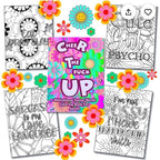 Adult humour sweary colouring book