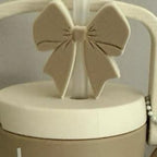 Straw Topper - Elegant Bow Design for Drinks, Enhances Any Beverage's Aesthetic, Versatile for All Straws
