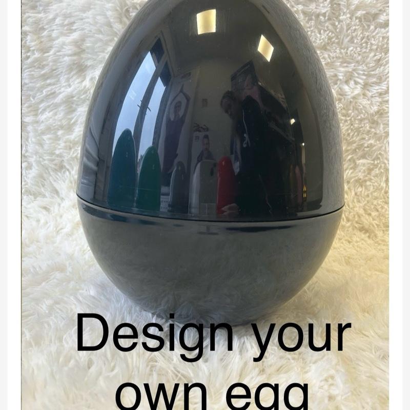 Custom 16inch Storage Egg Personalizable with Name and Picture in Various Colors Perfect for Gifts and Keepsakes