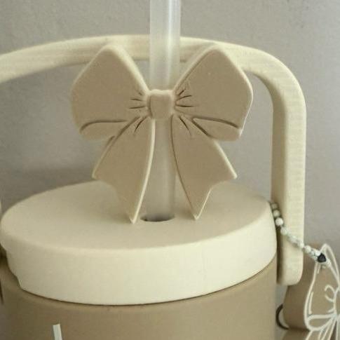 Straw Topper - Elegant Bow Design for Drinks, Enhances Any Beverage's Aesthetic, Versatile for All Straws