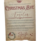 Personalised Christmas Eve letter from Santa