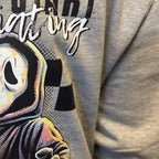 Horror ghost organic hoodie. People need to start appreciating the effort I put in to not become a serial killer. All sizes available. Organic cotton