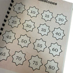 weight loss planner/journal with 15 different pages included to keep you on track