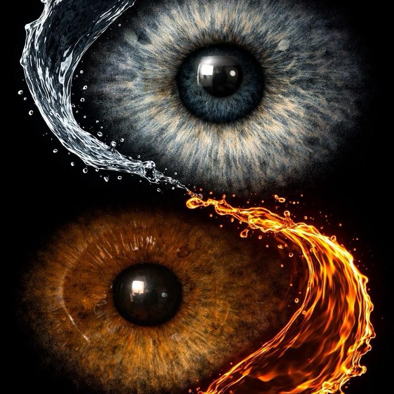 Custom Iris art photo Print - Unique Eye Art - Meaningful Gift - Always & Forever Design - Wall Art Black/white magnetic frame included Decor Room Artistic Ornaments Decoration-Iris art work Photo