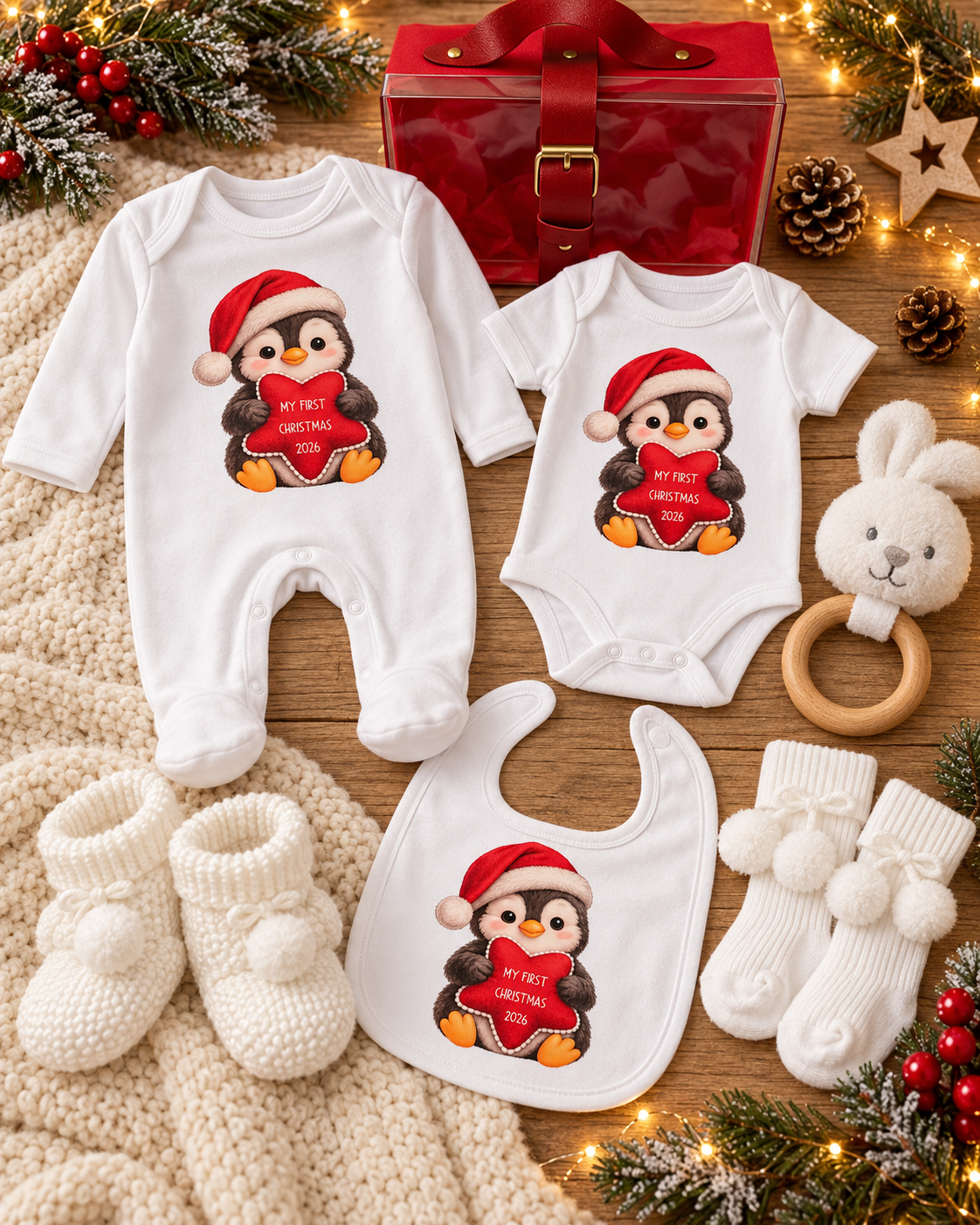 Baby’s first Christmas gift set