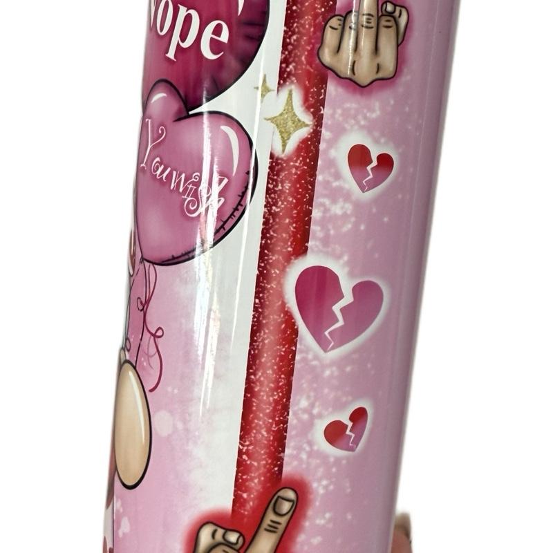 Valentines 20oz Insulated Tumbler for Hot and Cold Drinks BPA Free Water Bottle with Gnome Design Drinkware Flasks Mug Bottled Portable iced coffee