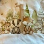 Woodland themed personalised when I wake up birthday pyjamas, cute boys pyjamas, pyjamas with age on. Long sleeves and trousers. Message me or leave a note at checkout with age and name to add on