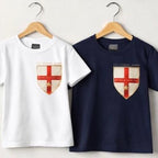 Adults and childrens football themed t shirts in support of the 2026 World Cup