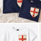 Adults and childrens football themed t shirts in support of the 2026 World Cup