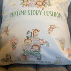 Personalised Bed time story let’s go on an adventure pocket cushion. Safari cushion, nursery cushion, pillow