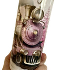 Express Train Christmas Themed Hot and Cold Drinks Tumbler with Lid and Straw Festive Design Drinkware Flasks Portable Mug Water Bottles Bottled