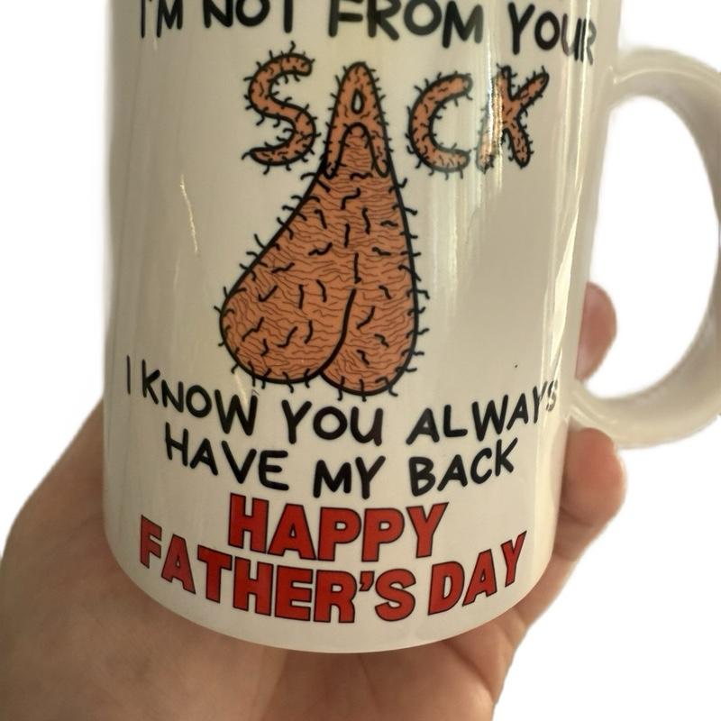 Funny Father’s Day mug, humour mug, funny mug, Father’s Day gift, step father gift, step dad gift, bonus dad gift, funny, coffee cup