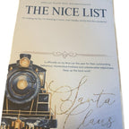 Blue polar express train nice list certificate