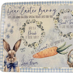 Easter rabbit board to leave out for the Easter bunny