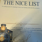 Blue polar express train nice list certificate