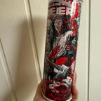 Scary Halloween 20oz hot and cold drinks tumbler with lid and straw