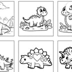 Bold and Easy Dinosaur Coloring Book for Kids - Fun Dinosaur Lovers Colouring Book - Perfect for Creative Kids