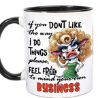 Funny Sarcastic Ceramic Mugs with Chipmunk Design Perfect Gift to Make Someone Laugh in British English Language 13 different options