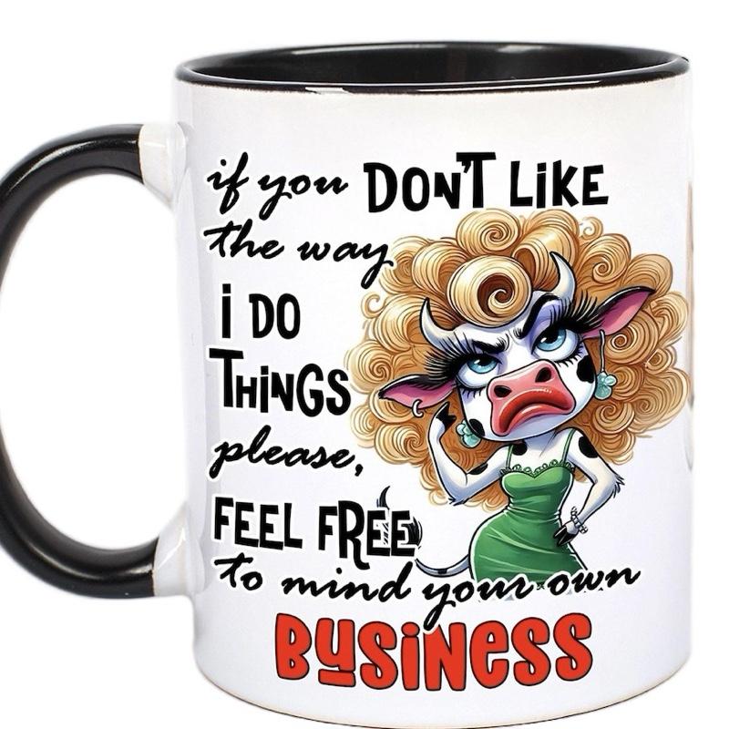 Funny Sarcastic Ceramic Mugs with Chipmunk Design Perfect Gift to Make Someone Laugh in British English Language 13 different options