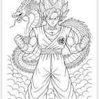 Anime 20 Page Colouring Book with Vibrant Characters and Dynamic Scenes for Creative Coloring Fun