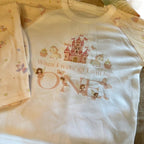 Pink personalised fairy princess, when I wake up pyjamas, birthday pyjamas, girls pyjamas, long sleeved and trousers, fairy’s on sleeves and trousers. Leave a note at checkout or send me a message if you would like to add a name