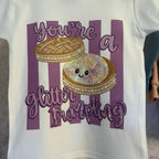 Glitter Dumpling T-Shirt for Children in Various Sizes 100% Cotton Fun Festive Design Perfect for Kids British Style