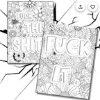 Adult humour sweary colouring book