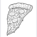 Junk food colouring book 20 pages to colour in all your favourite foods