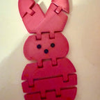 Easter egg bunny surprise holder with articulated legs. Easter gift, Easter gift holder option to add on extras