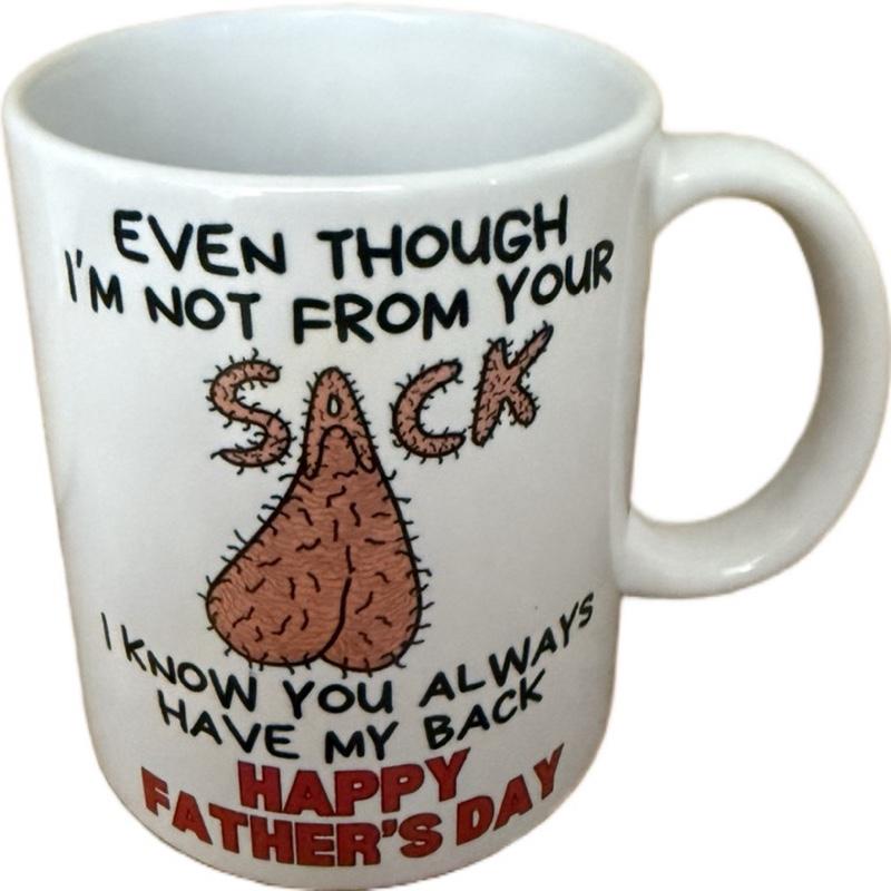 Funny Father’s Day mug, humour mug, funny mug, Father’s Day gift, step father gift, step dad gift, bonus dad gift, funny, coffee cup