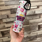 Caffine queen 20oz tumbler with 2 lid options lid and straw and flip up lid for hot and cold drinks