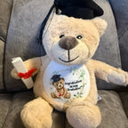 Graduation Soft Plush Bear gift Congratulations on Your Graduation Nursery Graduate Gift Keep Sake Present for New Graduates