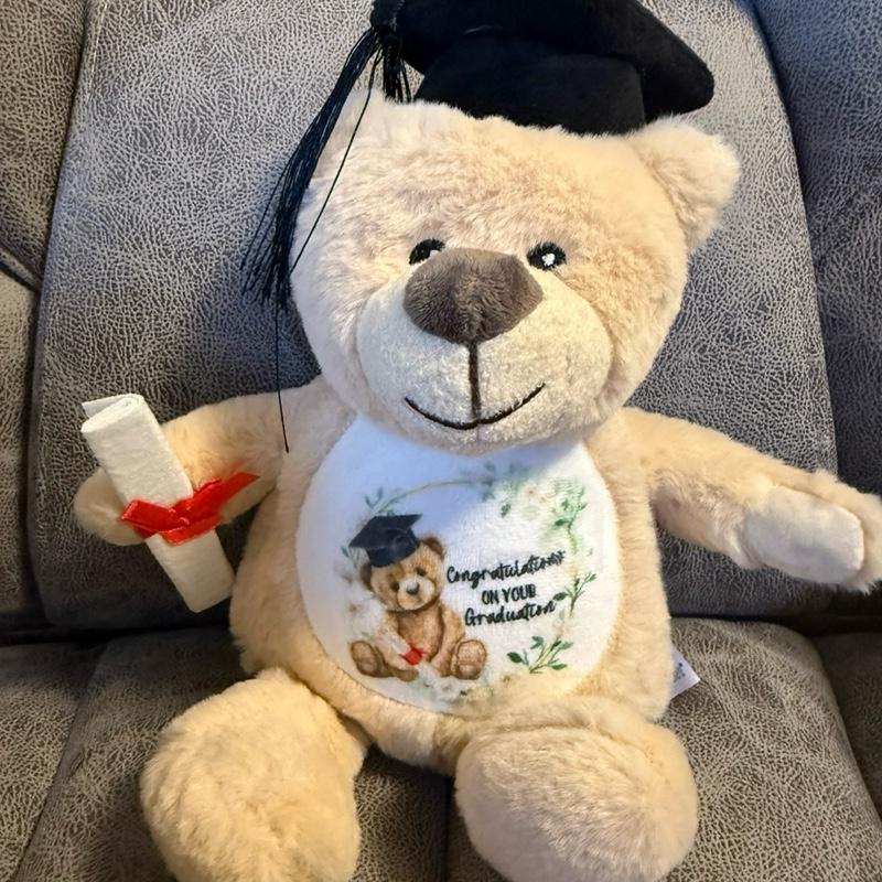 Graduation Soft Plush Bear gift Congratulations on Your Graduation Nursery Graduate Gift Keep Sake Present for New Graduates