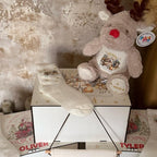 Personalised Reindeer Plush Soft Toy with Customisable Design for Festive Gifts and Collectibles