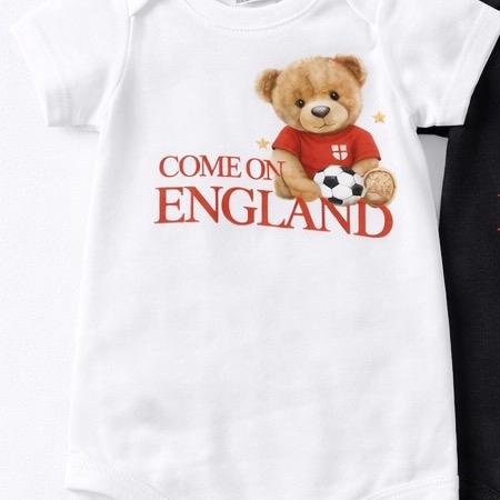 Baby vests and baby grows football themed. Football babies vest and rompers in support of the 2026 World Cup