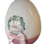 Personalised Blue or pink bunny themed jumbo 16 inch egg to fill with gifts (egg comes empty)
