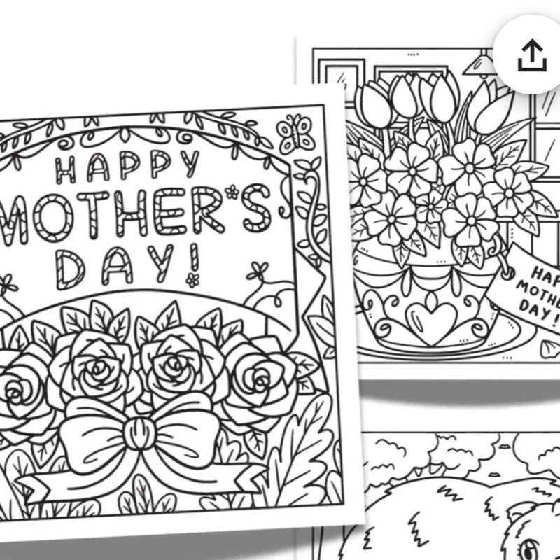 Mother’s Day themed colouring book perfect gift for any mums