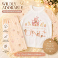 Pink personalised fairy princess, when I wake up pyjamas, birthday pyjamas, girls pyjamas, long sleeved and trousers, fairy’s on sleeves and trousers. Leave a note at checkout or send me a message if you would like to add a name