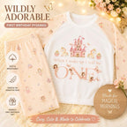 Pink personalised fairy princess, when I wake up pyjamas, birthday pyjamas, girls pyjamas, long sleeved and trousers, fairy’s on sleeves and trousers. Leave a note at checkout or send me a message if you would like to add a name