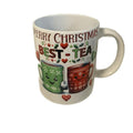 Merry Christmas Best Tea White Mug Perfect Christmas Gift for Your Best Friend Festive Design
