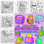 Funny adult stoner colouring books 4 to choose from