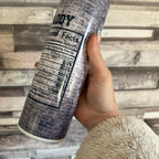 Super Dad 20oz Insulated Double Walled Tumbler for Hot and Cold Drinks with Lid and Straw Perfect Gift for Fathers
