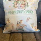 Personalised Bed time story let’s go on an adventure pocket cushion. Safari cushion, nursery cushion, pillow